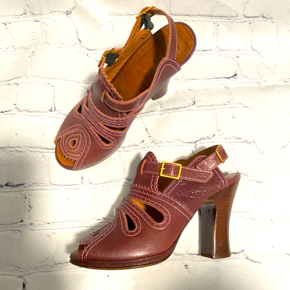 Chie Mihara retro leather heels